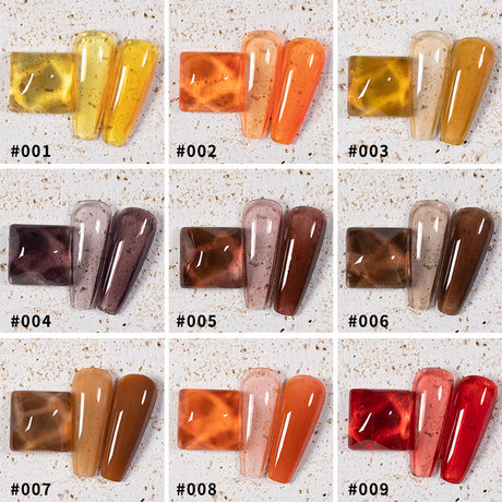 9 Colors Amber Set UV Gel Nail Polish
